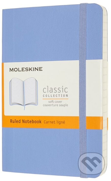 Moleskine zápisník měkký linkovaný - sv. modrý S
