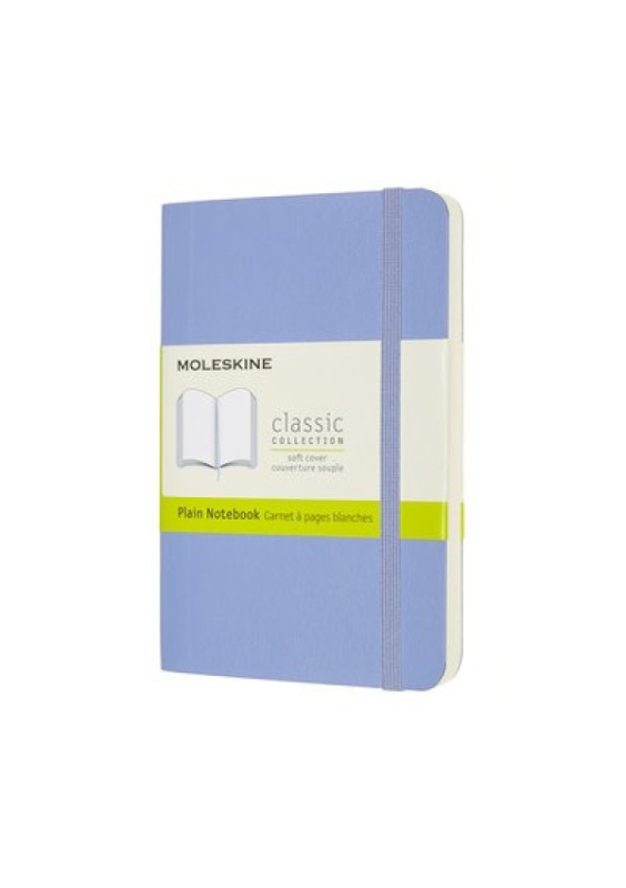 Moleskine Pocket Plain Softcover Notebook, Hydrangea Blue Moleskine