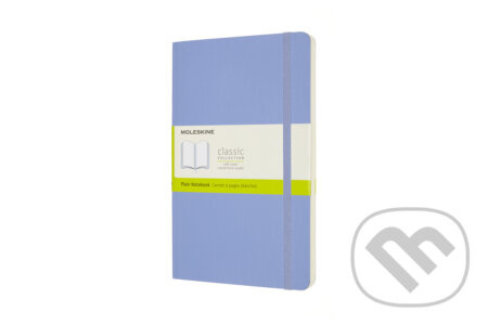 Moleskine Large Plain Softcover Notebook, Hydrangea Blue Moleskine