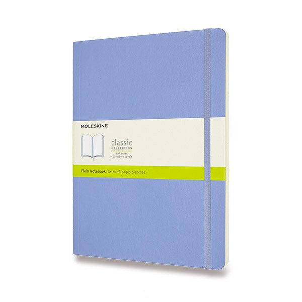 Zápisník Moleskine - měkké desky, XL, čistý nebesky modrý