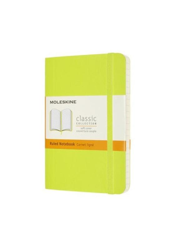 Moleskine Pocket Ruled Softcover Notebook, Lemon Green Moleskine