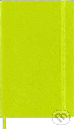 Moleskine zápisník měkký linkovaný - žlutozelený L