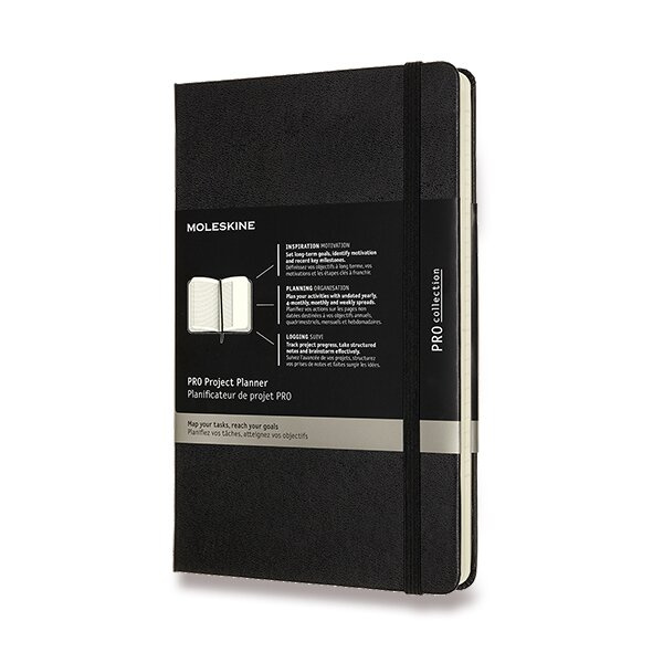Zápisník Moleskine PRO Project Planner L, černý
