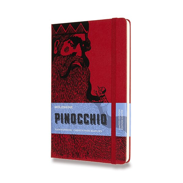 Moleskine - zápisník Pinocchio - Mangiafoco (červený)
