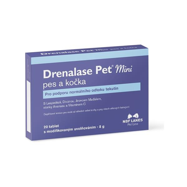 Drenalase Pet Mini pro psy a kočky  20 tbl