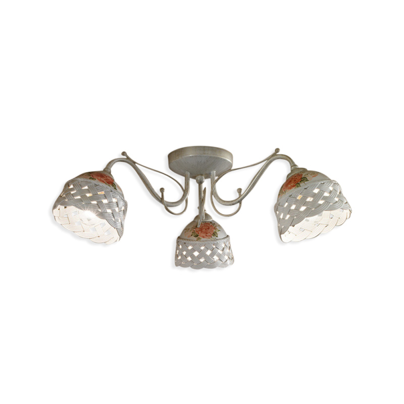 Ferroluce Stropní svítidlo VERONA, ∅ 50 cm, 3xE14