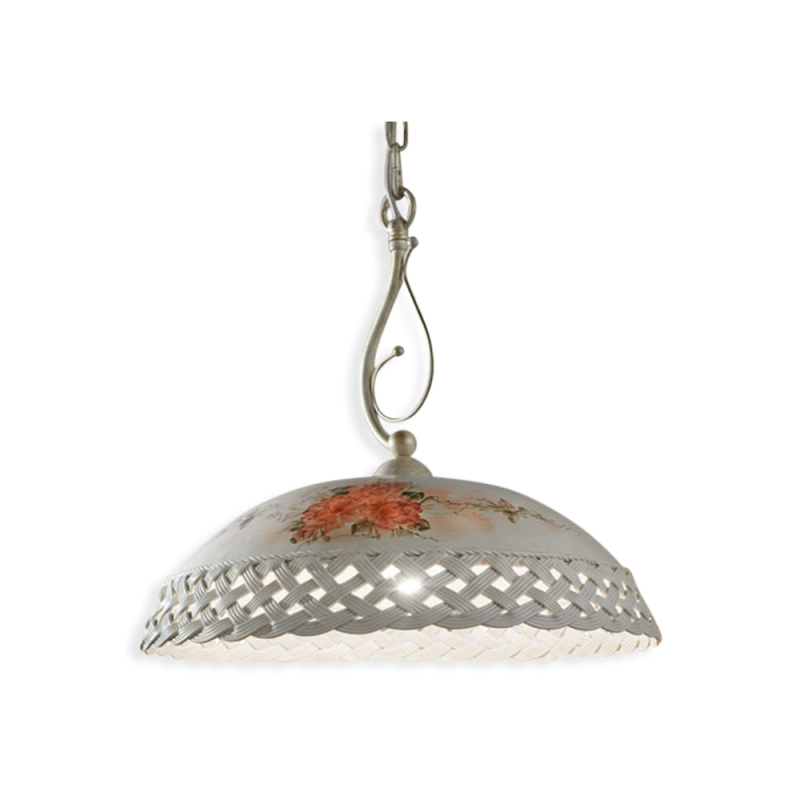 Ferroluce Závěsné vintage svítidlo VERONA, ∅ 42 cm, 1xE27