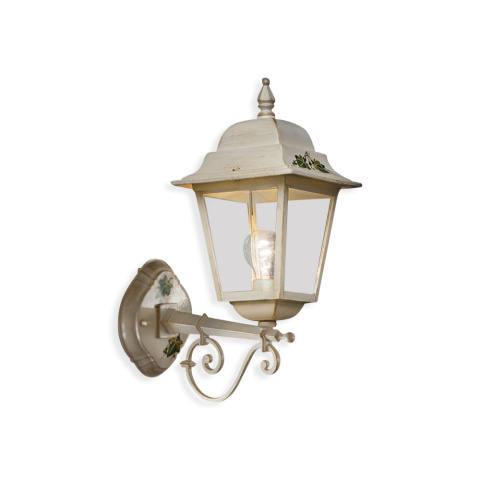 Ferroluce Venkovní nástěnné retro svítidlo GORIZIA up, v. 44 cm, 1xE27, IP43