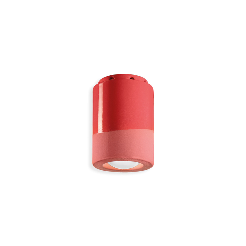 Ferroluce Stropní svítidlo PL, v. 12 cm, 1x E14 Barva: Korálová červená