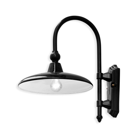 Ferroluce Venkovní nástěnné vintage svítidlo CAMPOBASSO, ∅ 36 cm, 1xE27, IP43