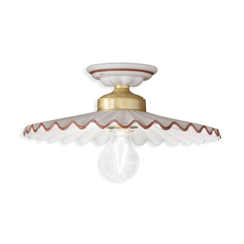 Ferroluce Stropní retro svítidlo L'AQUILA, ∅ 31 cm, 1xE27