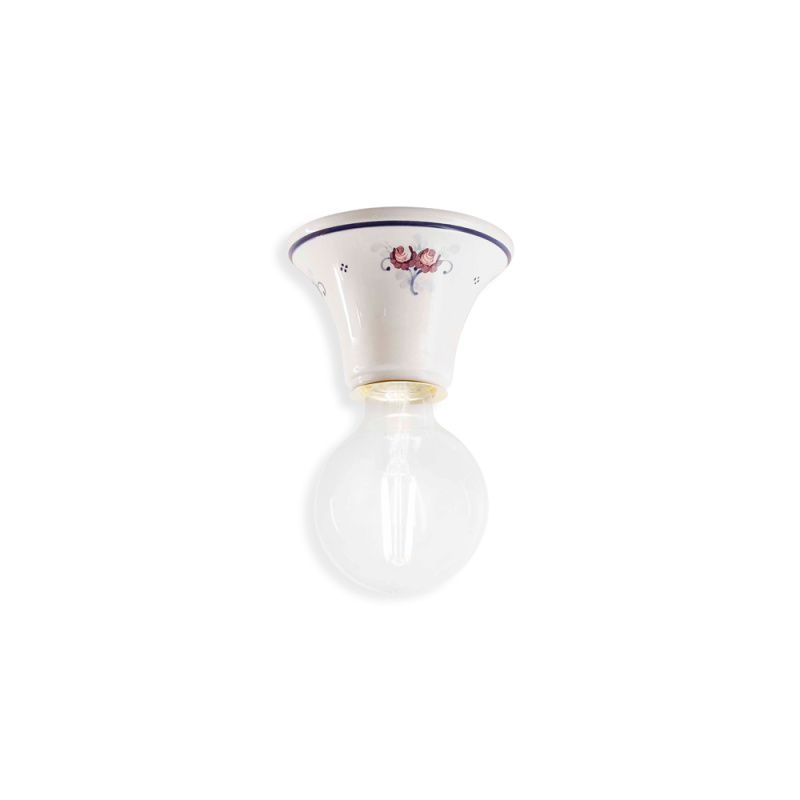 Ferroluce Stropní vintage svítidlo TRIESTE, v. 8,5 cm, 1xE27