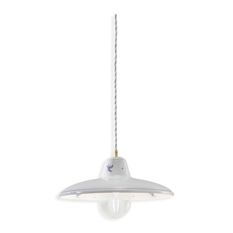 Ferroluce Závěsné vintage svítidlo COMO, ∅ 35 cm, 1xE27
