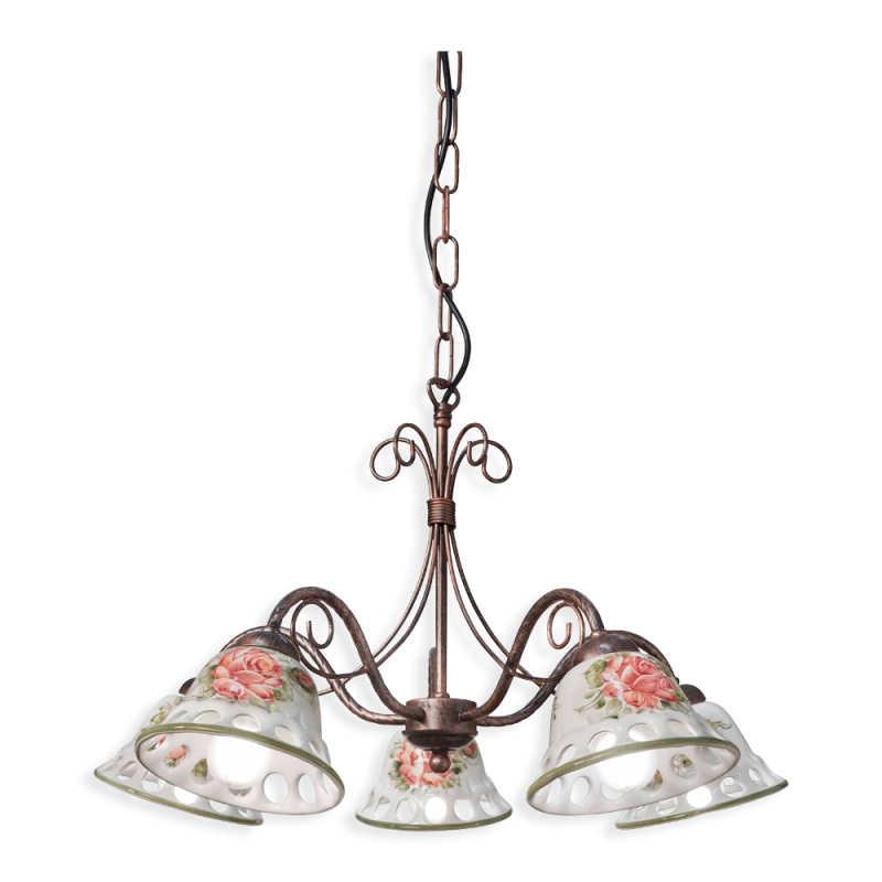 Ferroluce Závěsné svítidlo NAPOLI, ∅ 56 cm, 5xE14