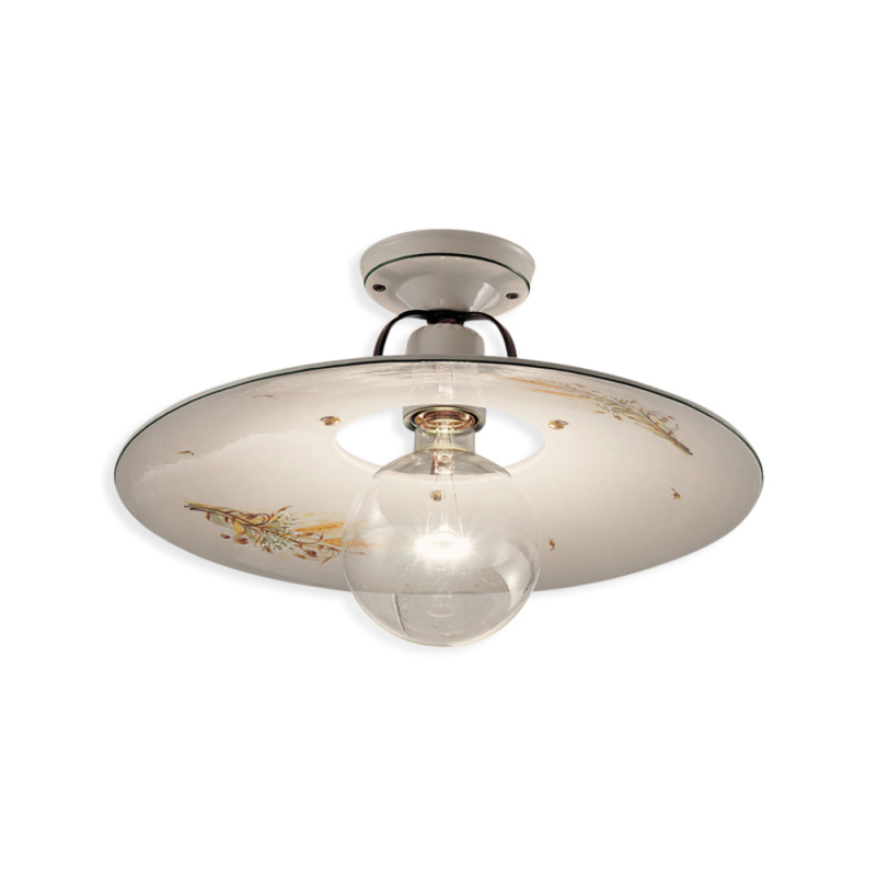 Ferroluce Stropní vintage svítidlo BOLOGNA, ∅ 30 cm, 1xE27