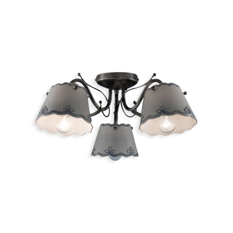 Ferroluce Stropní vintage svítidlo RAVENNA, ∅ 56 cm, 3xE14