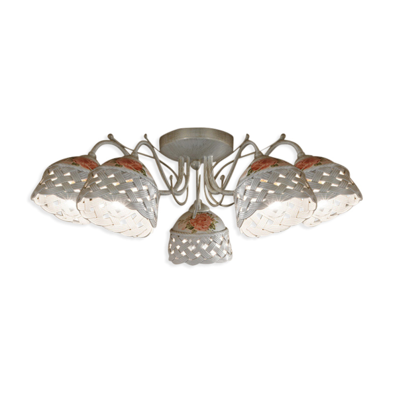 Ferroluce Stropní svítidlo VERONA, ∅ 58 cm, 5xE14