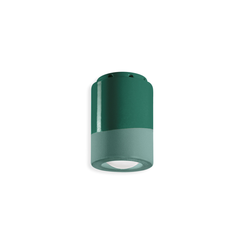 Ferroluce Stropní svítidlo PL, v. 12 cm, 1x E14 Barva: Zelená