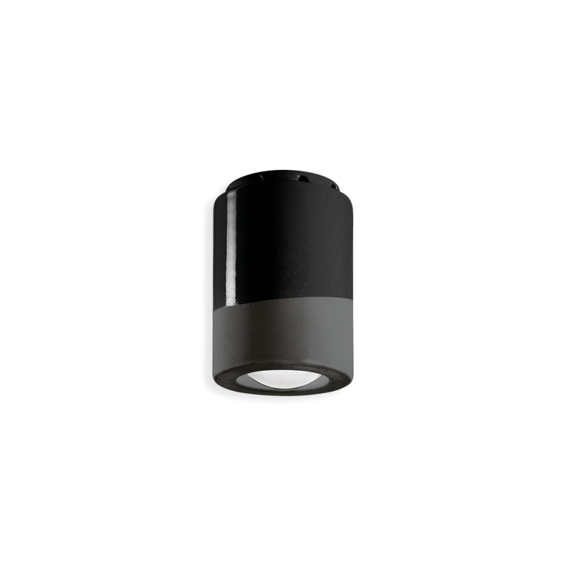 Ferroluce Stropní svítidlo PL, v. 12 cm, 1x E14 Barva: Černá