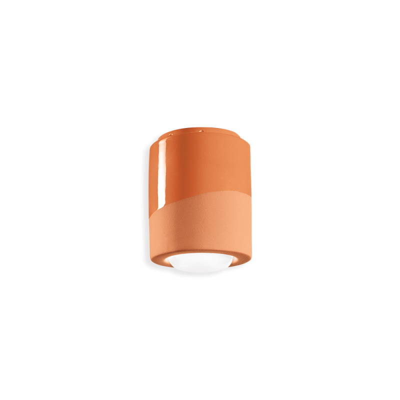 Ferroluce Stropní svítidlo PL, v. 14 cm, 1x E27 Barva: Oranžová