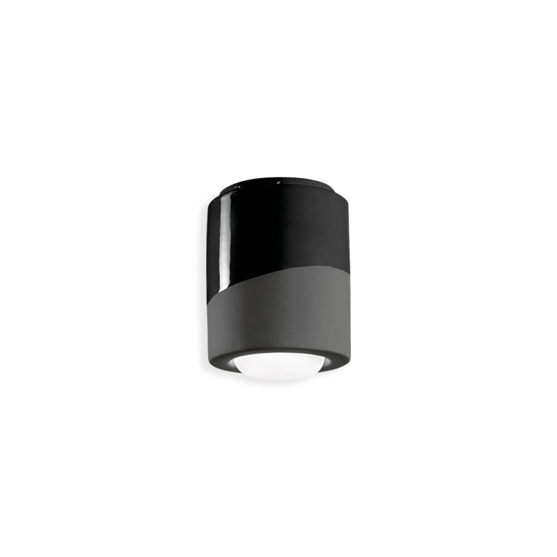 Ferroluce Stropní svítidlo PL, v. 14 cm, 1x E27 Barva: Černá