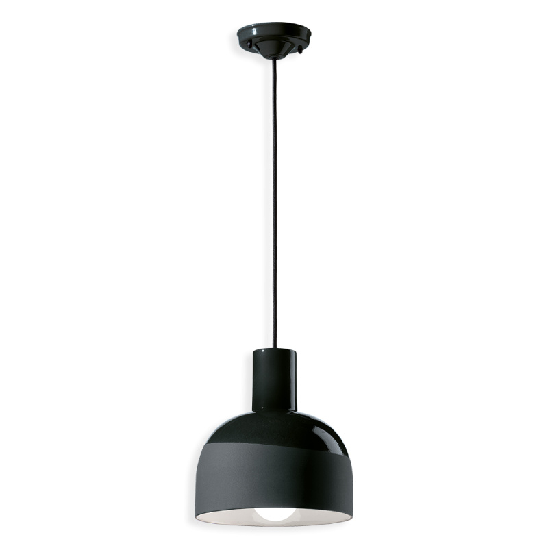 Ferroluce Závěsné svítidlo CAXIXI, ∅ 22,5 cm, 1xE27 Barva: Černá
