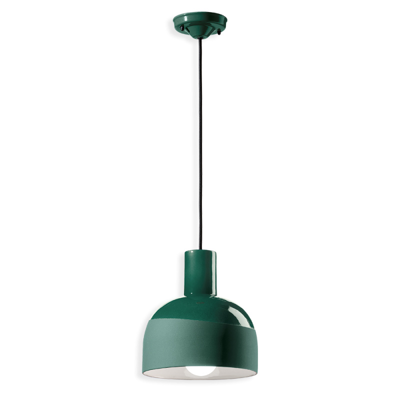 Ferroluce Závěsné svítidlo CAXIXI, ∅ 22,5 cm, 1xE27 Barva: Zelená