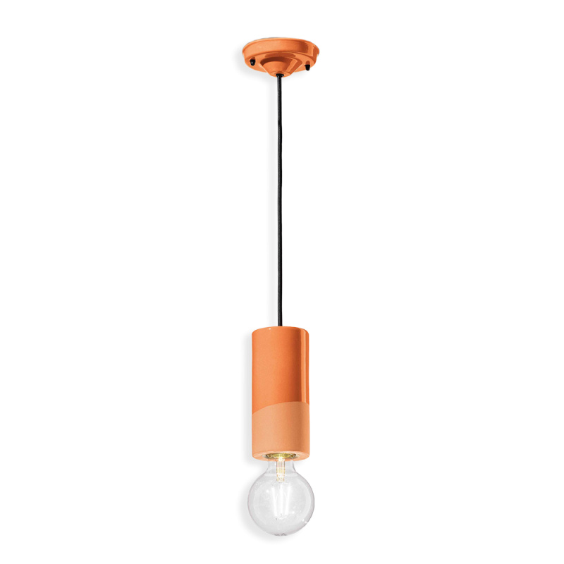 Ferroluce Závěsné svítidlo PL, v. 18 cm, 1xE27 Barva: Oranžová