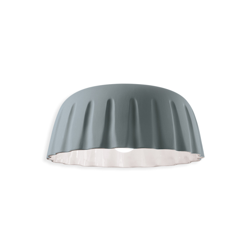 Ferroluce Stropní svítidlo MADAME GRES, ∅ 40 cm, v. 17 cm, 1xE27 Barva: Šedá