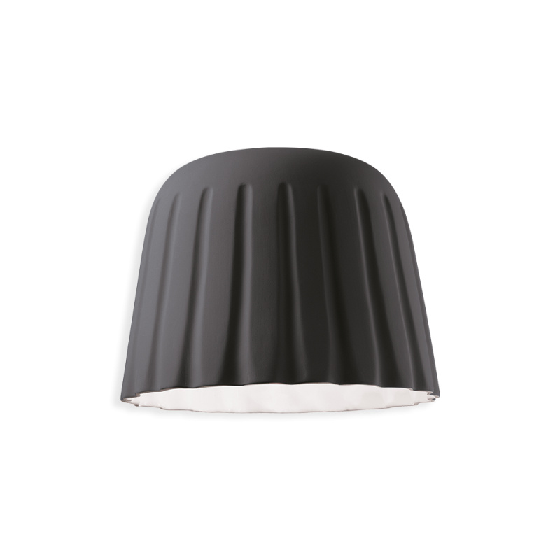 Ferroluce Stropní svítidlo MADAME GRES, ∅ 40 cm, v. 29 cm, 1xE27 Barva: Černá