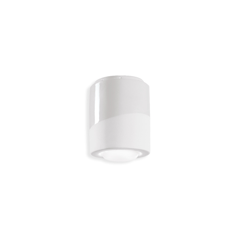 Ferroluce Stropní svítidlo PL, v. 14 cm, 1x E27 Barva: Bílá