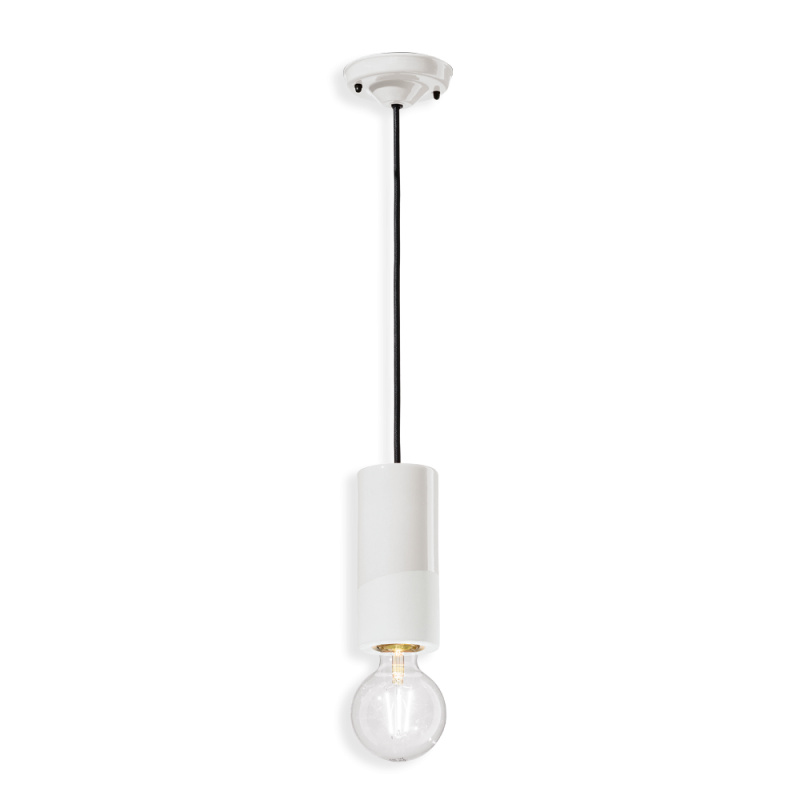 Ferroluce Závěsné svítidlo PL, v. 18 cm, 1xE27 Barva: Bílá