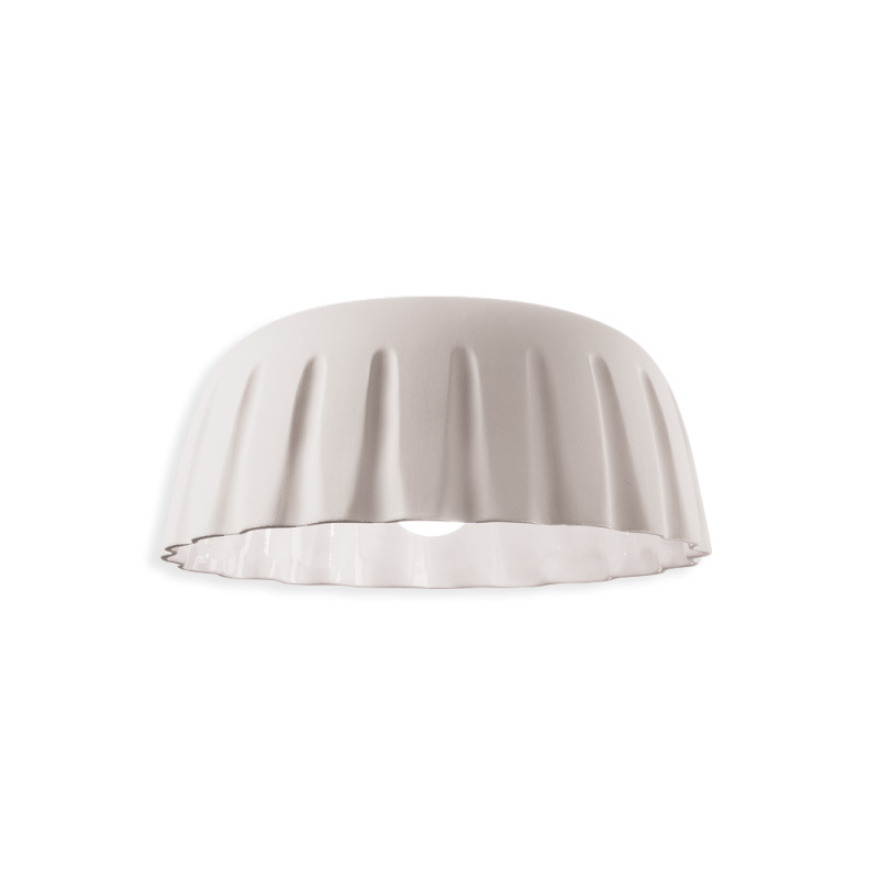 Ferroluce Stropní svítidlo MADAME GRES, ∅ 40 cm, v. 17 cm, 1xE27 Barva: Bílá