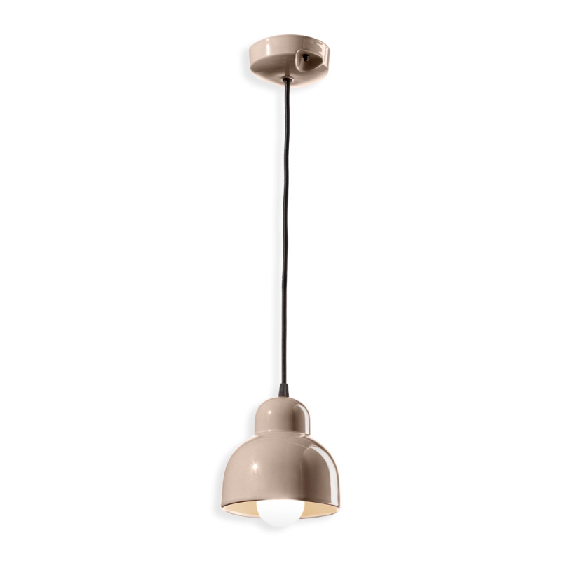 Ferroluce Závěsné svítidlo BERIMBAU, ∅ 15 cm, 1xE27 Barva: písková