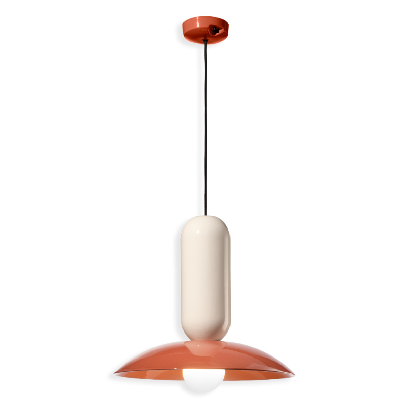 Ferroluce Závěsné svítidlo PAU, ∅ 40 cm, 1xE27 Barva stínidla: Oranžová