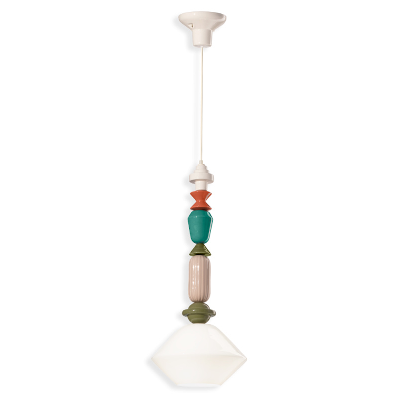 Ferroluce Závěsné vintage svítidlo LARIAT, v. 70 cm, 1xE27