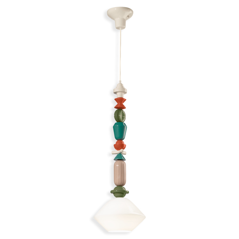 Ferroluce Závěsné vintage svítidlo LARIAT, v. 87 cm, 1xE27