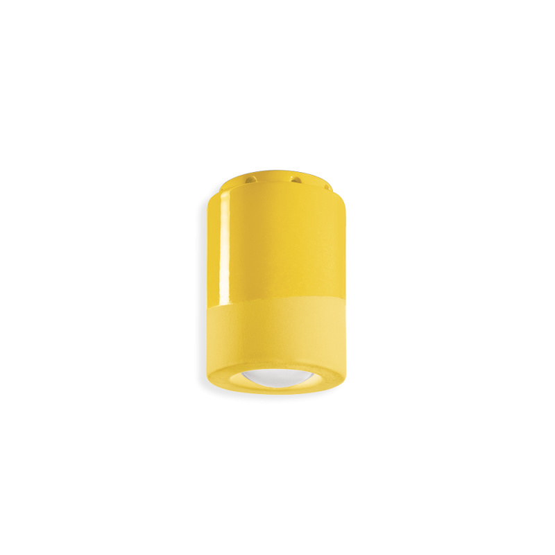 Ferroluce Stropní svítidlo PL, v. 12 cm, 1x E14 Barva: Citronová žlutá