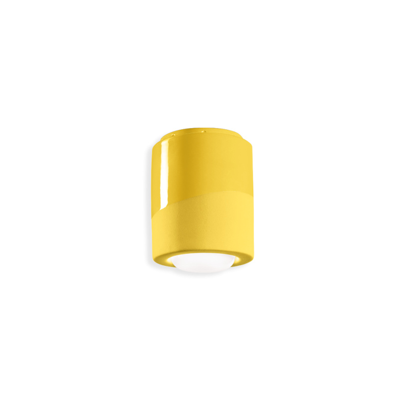 Ferroluce Stropní svítidlo PL, v. 14 cm, 1x E27 Barva: Citronová žlutá