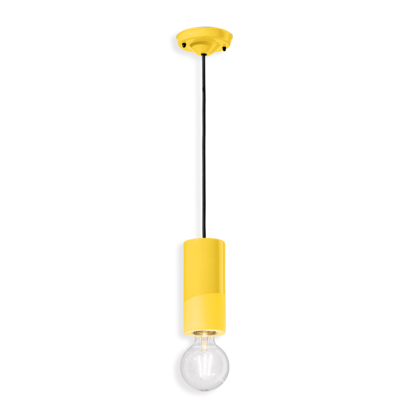 Ferroluce Závěsné svítidlo PL, v. 18 cm, 1xE27 Barva: Citronová žlutá