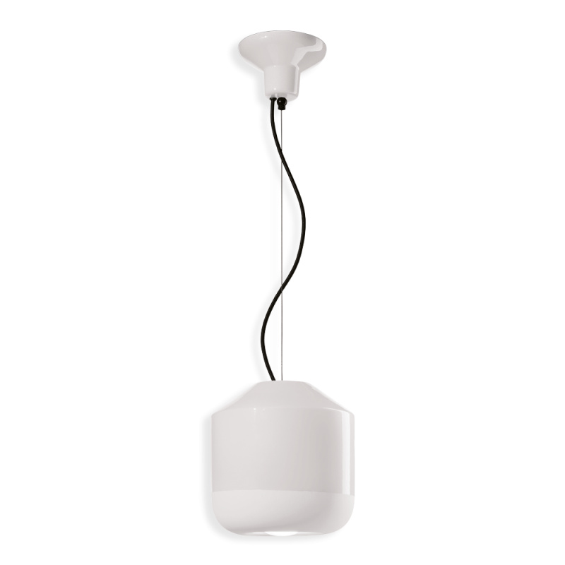 Ferroluce Závěsné svítidlo BELLOTA, ∅ 24 cm, 1xE27 Barva: Bílá