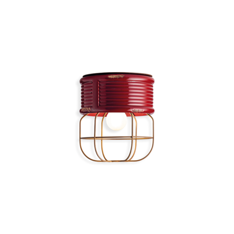 Ferroluce Stropní retro svítidlo INDUSTRIAL, Ø 21 cm, 1xE27