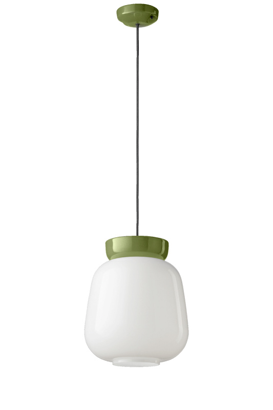 Ferroluce Závěsné svítidlo CORCOVADO, ∅ 29 cm, 1xE27 Barva: Zelená