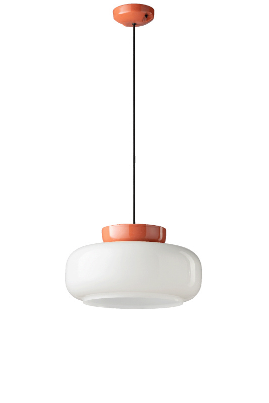 Ferroluce Závěsné svítidlo MARACANA', ∅ 37 cm, v. 20 cm, 1xE27 Barva: Červená