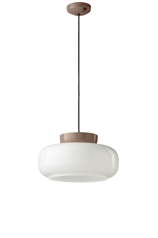 Ferroluce Závěsné svítidlo MARACANA', ∅ 37 cm, v. 20 cm, 1xE27 Barva: Hnědá