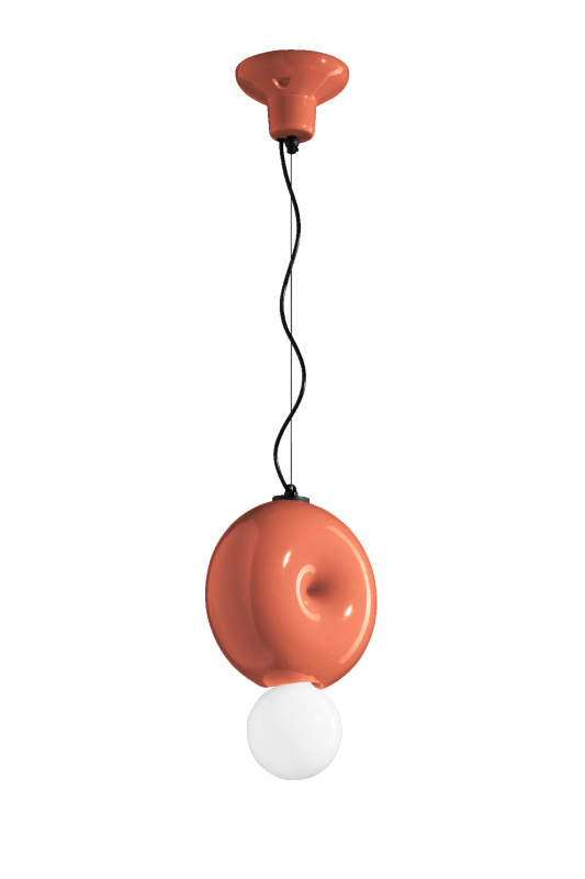 Ferroluce Závěsné svítidlo BUMBUM, ∅ 25 cm, 1xE27 Barva: Oranžová