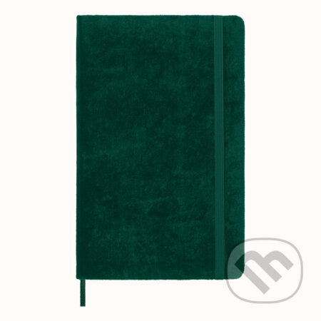 Zápisník Moleskine Velvet - tvrdé desky, L, linkovaný zelený
