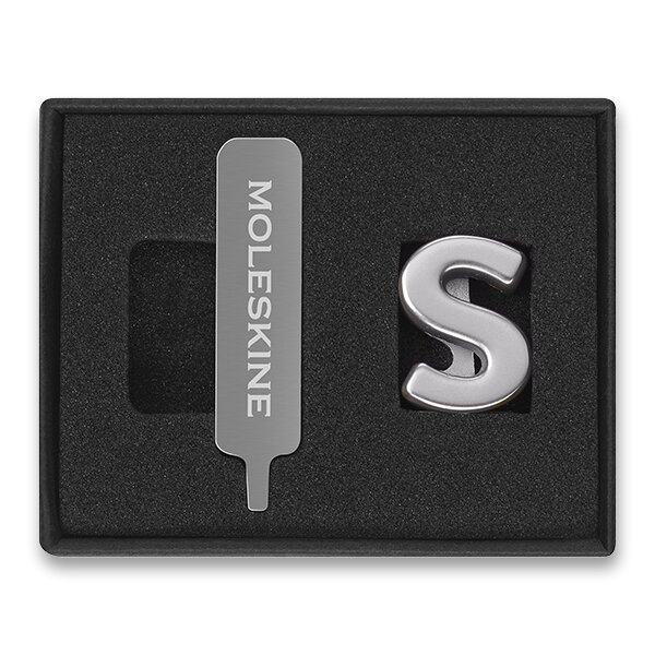 Ozdoba na zápisník Moleskine, písmena abecedy písmeno S