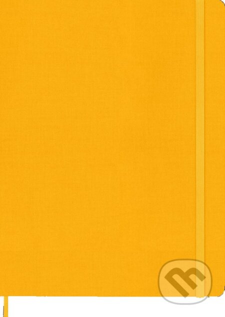 Zápisník tvrdý linkovaný oranžový XL