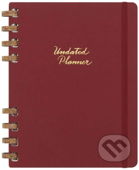 Moleskine – nedatovaný špirálový plánovací červený diár